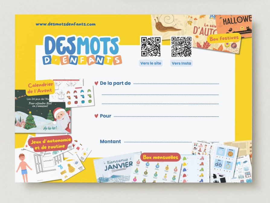 Carte Cadeau à Offrir ! 🎁