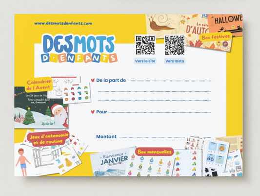 Carte Cadeau à Offrir ! 🎁